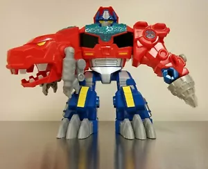 2013 Optimus Prime DinoBot Playskool Heroes Transformers Rescue 9" groß Hasbro - Bild 1 von 12