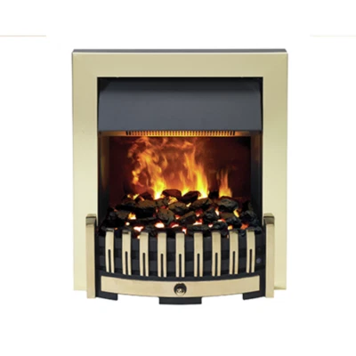  Dimplex Danville OptiMyst ELECTRIC Brass Inset FirePlace HEATER FIRE REMOTE   - Image 1 of 3
