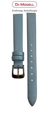 Correa de reloj modelo di 12-14 mm azul antialérgico plástico textil estructura/cuero Foto 1 de 2