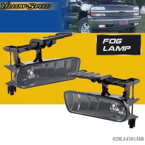 Fit For 99-02 Chevy Silverado/00-06 Suburban Tahoe Smoked Lens Fog Lights Lamps - Picture 1 of 6