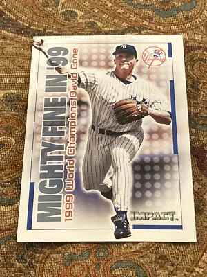 2000 Fleer Impact #4MF David Cone Mighty Fine in '99 - Image 1 of 2