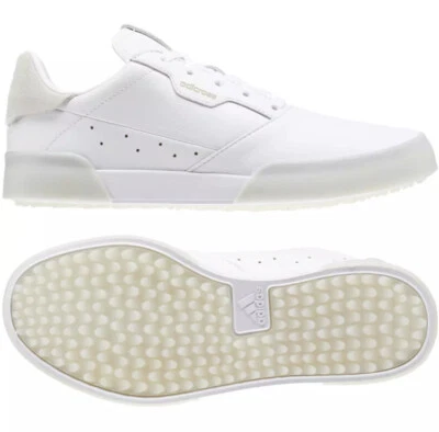 Новый 2020 Adidas Jr. Adicross ретро белый/золото/кристалл белый туфли для гольфа 2 EG9143 - Изображение 1 из 3