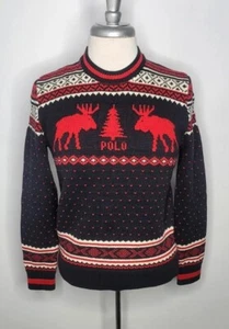 $90 Polo RALPH LAUREN Youth LARGE 14 16 SWEATER FairIsle HOLIDAY Winter PULLOVER - Picture 1 of 15