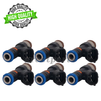 Set of 6 Fuel Injector For 2005-2019 Nissan Pathfinder Xterra 4.0L V6 0280158007 - Image 1 of 4