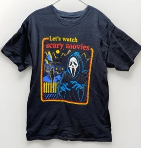 Camiseta Ghostface Scream "Let's Watch Scary Movies" Talla M Gráfica Terror - Imagen 1 de 14