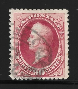 US Scott #191 Usado 90c Carmine Commodore Perry 1879 con Certificado PF - Imagen 1 de 2