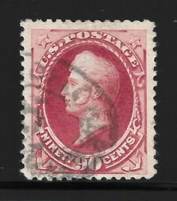 США Scott 191 б/у 90c Carmine Commodore Perry 1879 с сертификатом PF - Изображение 1 из 2