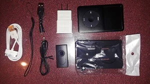 IPOD CLASSIC SD 1TB BLACK ROCKBOX! 6TH GEN METAL! LG SUPERBATTERY 180HRS! +BONUS - Picture 1 of 11