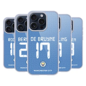 MAN CITY FC 2021/22 PLAYERS HOME KIT GROUP 1 ÉTUI COQUE EN GEL POUR APPLE iPHONE - Photo 1 sur 17