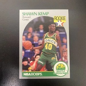 1990/91 NBA Hoops #279 Shawn Kemp, Seattle, Supersonics Rookie - Picture 1 of 2