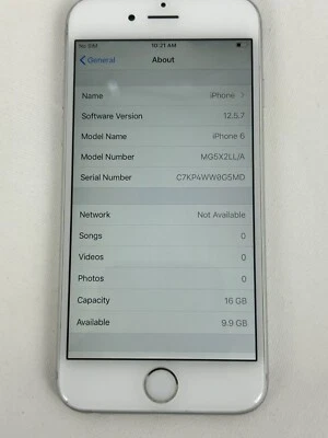 Smartphone Apple iPhone 6 Plateado/Blanco (A1549) 16GB Desbloqueado de fábrica Gris espacial Foto 1 de 4