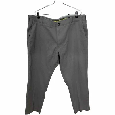 Lee Extreme Comfort Gray Flat Front Chinos Pants Mens Size 40X30 (40X29” Actual) - Image 1 of 4