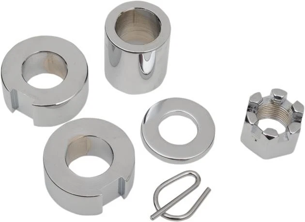 Colony Axle Spacer/Nut Kit Rear Chrome #9810-4 Harley Davidson Foto 1 de 1