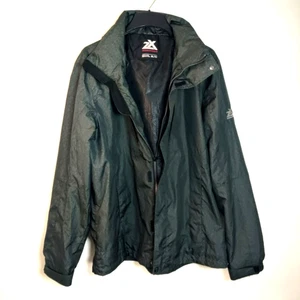 Zeroxposur Green XL/TG Full Zip Detach Hood Wind Waterproof Lightweight Jacket - Picture 1 of 13
