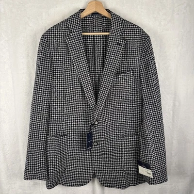 Stafford Blazer Sport Coat Mens 46R Classic Fit Navy Blue Check NWT - Image 1 of 4