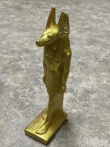 EINZIGARTIGE ALTE ÄGYPTISCHE ANTIQUITÄTEN ANUBIS Gott der Unterwelt 3" Tiefe x 2" Breite x 7" Höhe - Bild 1 von 8