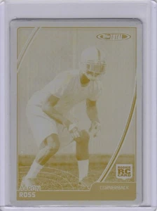 2007 Topps Total AARON ROSS Yellow Printing Plate 1/1 Giants #530 Rookie Card - Picture 1 of 2