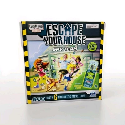 Escape Your House Spy Team Game - Family Edition | 6 Missions, Lock & Timer -... - Image 1 of 3