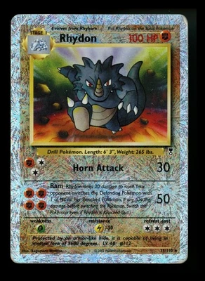 #2 Rhydon 35/110 Legendary Collection 2002 Reverse Holo Pokémon Card TCG - Image 1 of 4