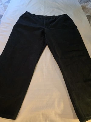 Pantalones/jeans de trabajo de carpintero Carhartt negros talla 44 X 30 para hombre Foto 1 de 4