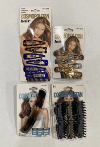 Cosmopolitan Hair Snap Back, Barrettes, Clips (4 Different Sets) New 1999/01 G21 - Picture 1 of 10