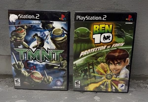 TMNT and Ben 10 Protector Of Earth PlayStation 2 Games Tested - Picture 1 of 8