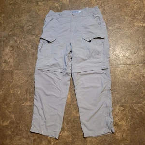 Columbia Titanium Convertible Cargo Pants Mens 38 Beige Hiking Outdoor Nylon  - Picture 1 of 13
