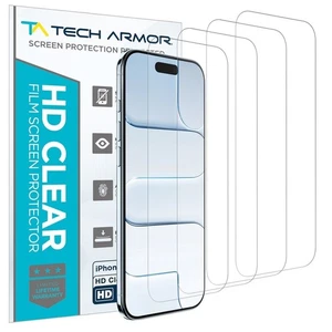 Tech Armor HD PET Film Screen Protector for Apple iPhone Air - 4 Pack - Picture 1 of 5