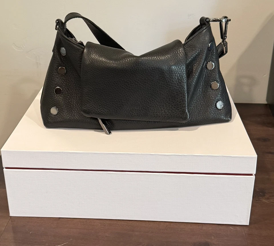 Hammitt VIP Satchel Shoulder Bag, Tempo Black and Silver Hardware - Image 1 of 4