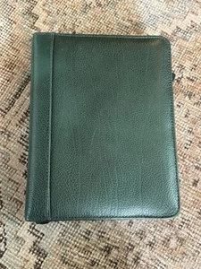 Franklin Quest Organizzatore Verde con Cerniera 6 Anelli - Foto 1 di 7