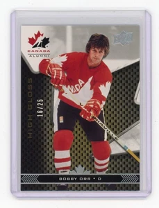 Bobby Orr 2018 Upper Deck Team Canada Juniors #83 Legend Boston Bruins #d/25 - Imagen 1 de 2