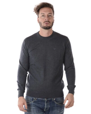 Emporio Armani Sweater Pullover Wool Man Grey 8N1M911M4CZ 632 Sz.XXL MAKE OFFER - Image 1 of 4