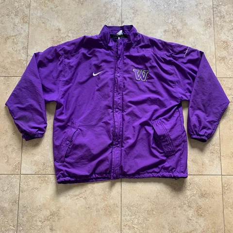 Washington Huskies Jacket Mens 2XL XXL Nike Made In USA Vintage Windbreaker Team Cover
