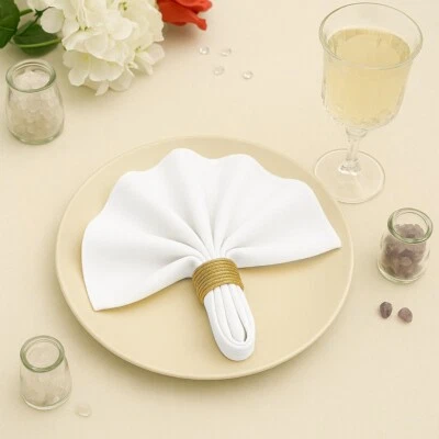 24pc 17''x17'' Polyester Napkins Dinner Cloth, Cloth Napkins, Washable Napkins - Image 1 of 4