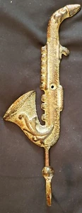 Cast Iron Saxophone Wall Hook 10' x 3.5'  A must for any Saxophone Fan   - Picture 1 of 4