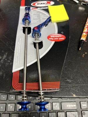 RAVX TITANIUM SKEWERS BLUE MTB ROAD 48 Grams - Image 1 of 4