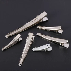Single Prong Alligator Hairpin Blank Setting Base DIY Hair Clips 25-60mm 50Pcs - Picture 1 of 11