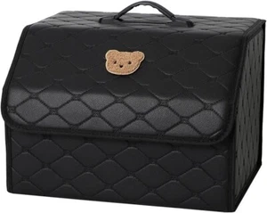 Organizador de maletero de coche de dibujos animados Bear multifuncional plegable mango de caja de almacenamiento - Imagen 1 de 5