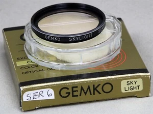 Series VI 6 Threaded Screw-In/On Filter GEMKO 1A SKYLIGHT Japan NEW Old Stock - Picture 1 of 1