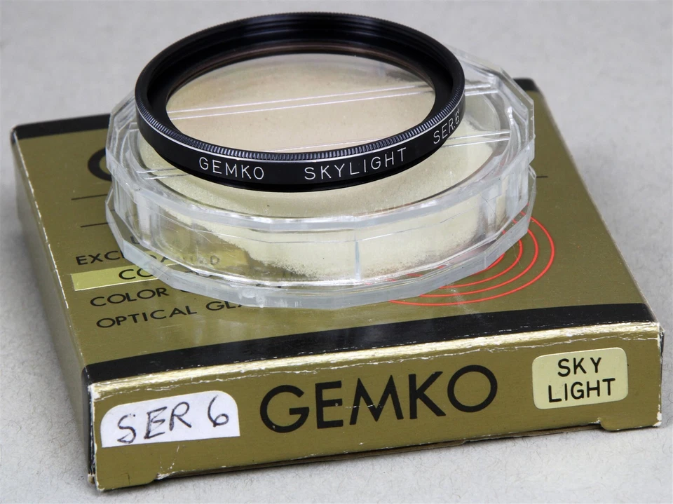 Series VI 6 Threaded Screw-In/On Filter GEMKO 1A SKYLIGHT Japan NEW Old Stock - Image 1 of 1