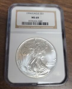1994  American Silver Eagle - NGC MS69 