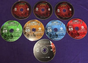 PC Games Lot Doom 3 Heroes 5 & Hitman Blood Money (Discs Only) - Picture 1 of 12