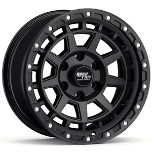 18" RockTrix RT114 18x9 Black Wheel 6x5.5 Rim for Select Chevy GMC Trucks SUVs - Picture 1 of 6