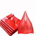 Red Garbage Vest Style Plastic Bag 100pcs For Supermarket|Shopping|Kitchen