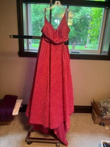 Sherri Hill 52642 Fuchsia Brokat 2-teilig Ballkleid Kleid Gr. 2 Neu mit Etikett - Bild 1 von 6
