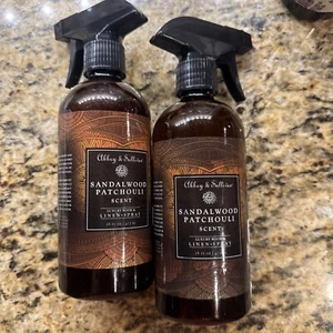 2-Pk~ Abbey & Sullivan SANDALWOOD PATCHOULI Scent LUXURY ROOM LINEN Fabric SPRAY - Picture 1 of 1