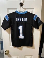Cam Newton Carolina Panthers NFL Team Apparel Boys Black Jersey Size Small