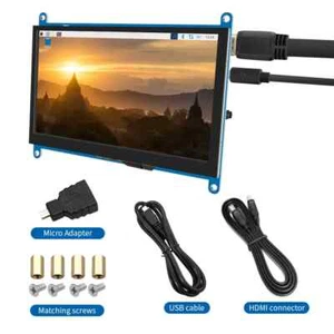 IPS 7" Touch Screen LCD Mini PC Touch HDMI Module 1024x600 Raspberry Mining Rig - Picture 1 of 5