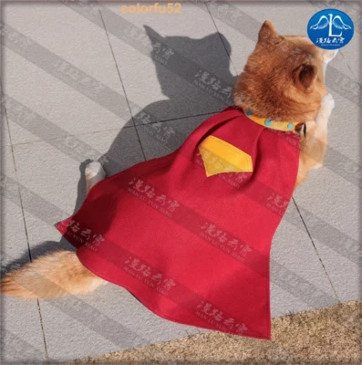Superman Superdog Capa Perro Mascota Capa Ropa Halloween Juegos con disfraces Disfraz Nuevo Foto 1 de 4