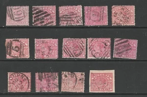 Victoria Scott Type A35 Study Group of 14 Pieces 1886-1887 - Bild 1 von 1